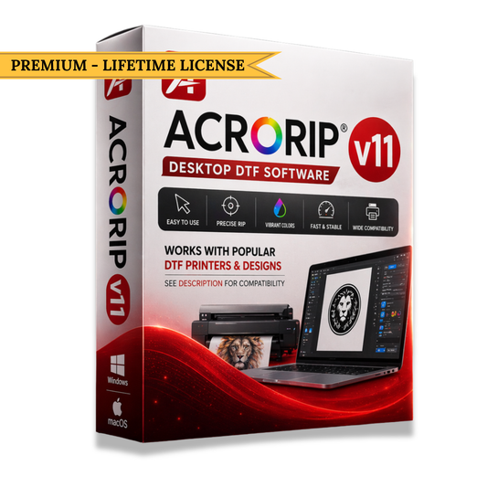 Acrorip v11.2 – RIP Software for DTF, DTG & UV Printing (Instant Download)